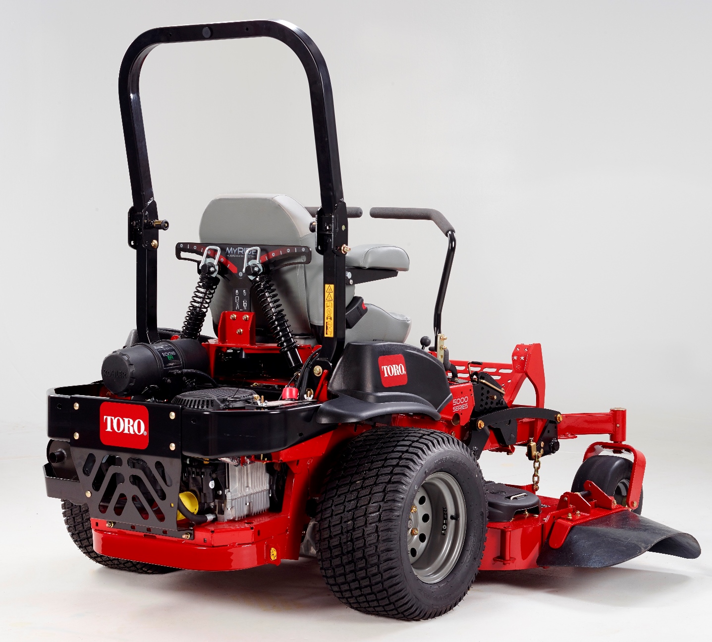 If you spend long hours mowing, you will want to try the Toro MyRIDE suspension system!