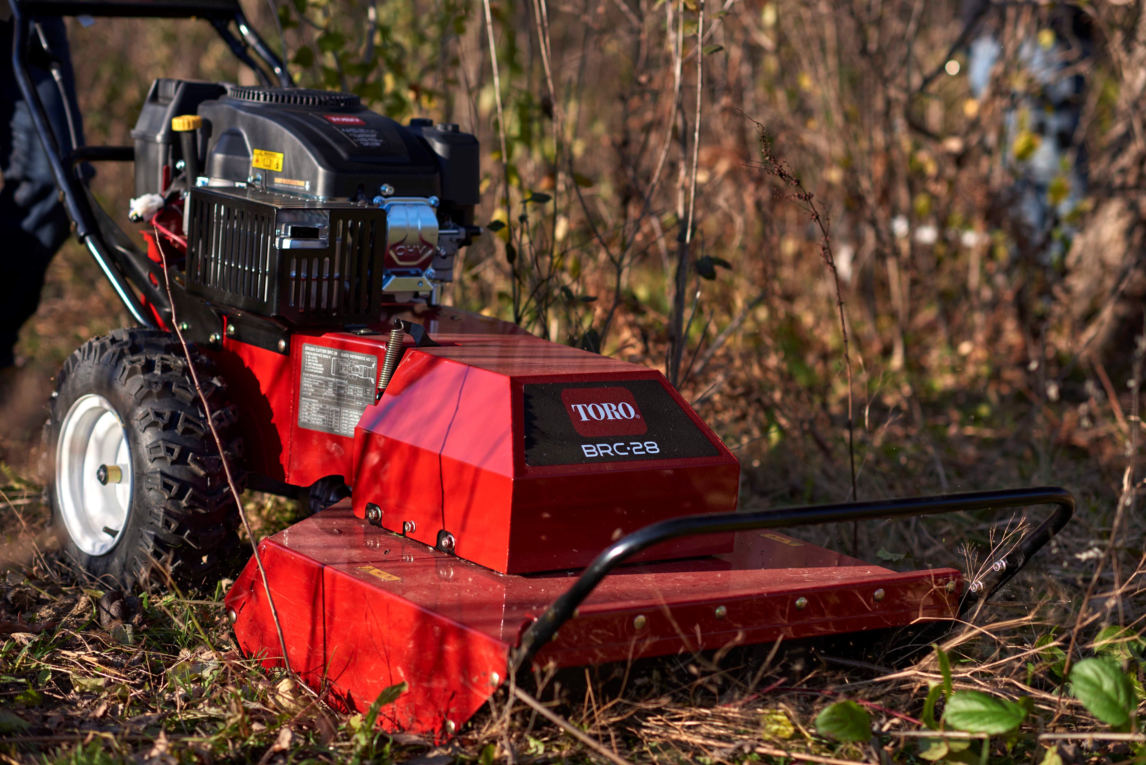 Cut heavy vegetation, tall weeds & saplings with Toro’s new self-propelled Brush Cutter BRC-28