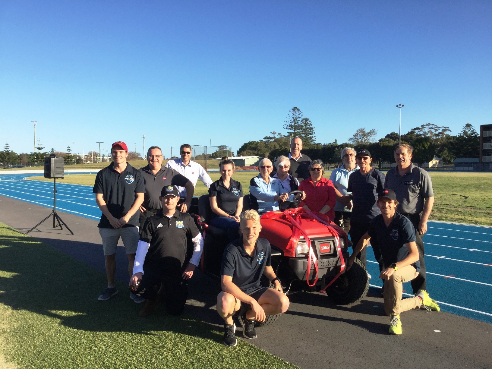 Fearnley Dawes Athletics track receives new Workman MDX from Toro Giving Program